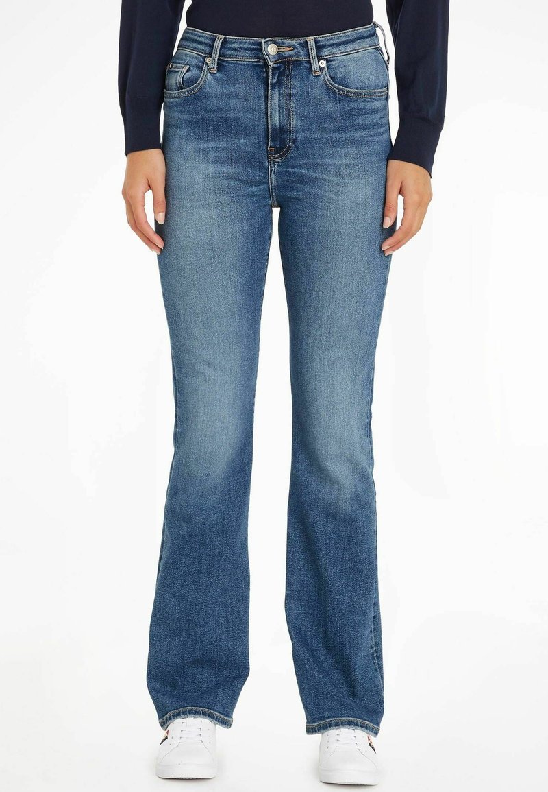 Tommy Hilfiger FIT - Jean bootcut - denim/denim bleu - ZALANDO.FR