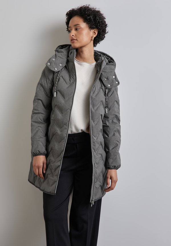 Winterjacke - Wintermantel - grau