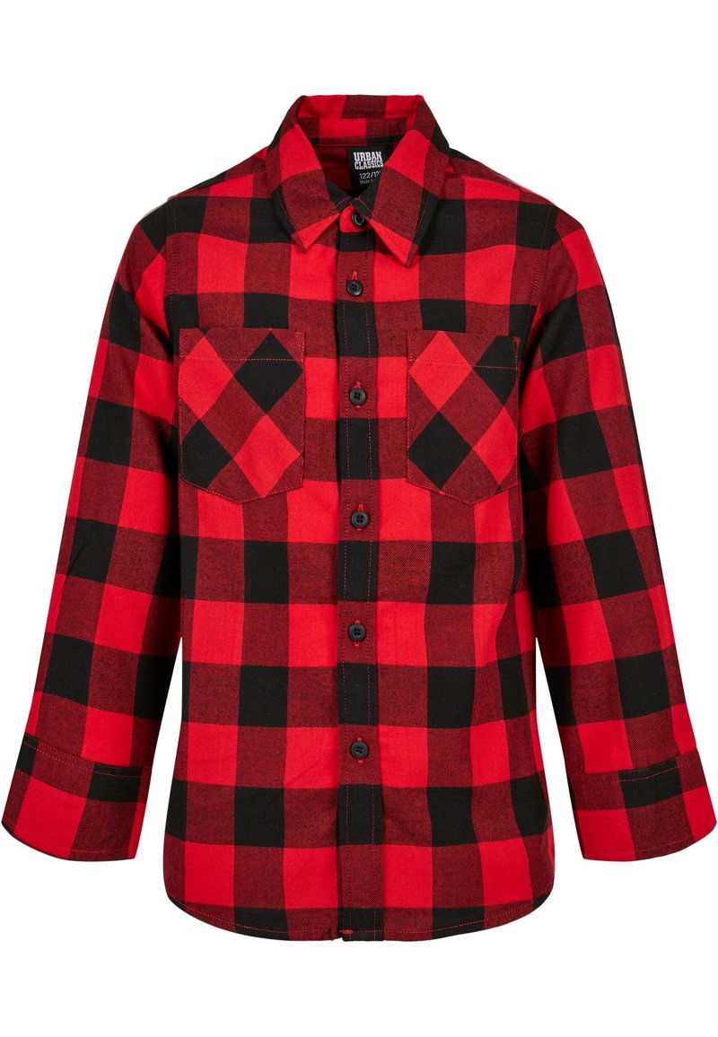 Urban Classics CHECKED - Camisa - black/red