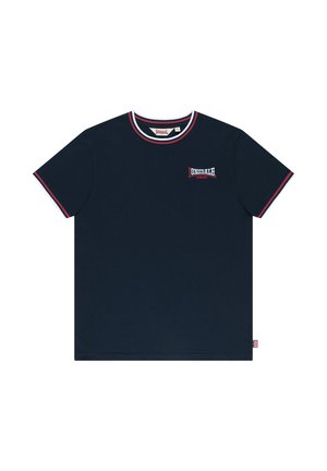 Lonsdale, LONSDALE HERREN T-SHIRT SCHMALE PASSFORM QUIN - T-shirt imprimé - dark navy white red