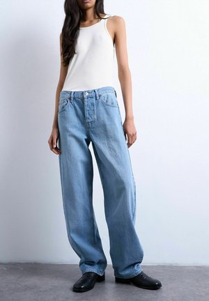 TSLOWRIE - Baggy jeans - medium blue denim