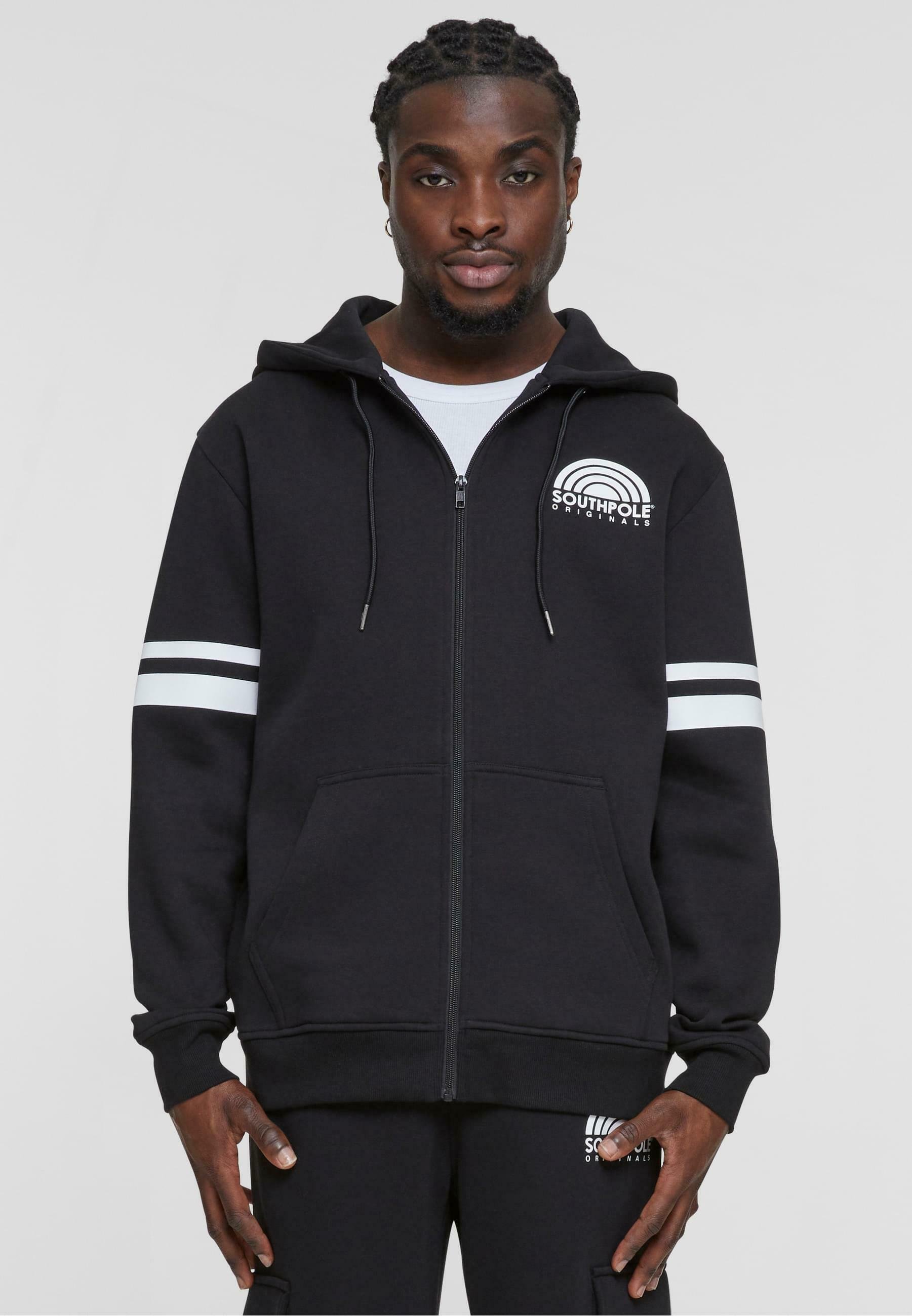 Southpole Sudadera Con Capucha Con Cierre Grande Y Bolsillos Frontales