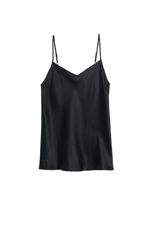 Intimissimi, V-NECK - Maglia del pigiama - black