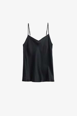 Intimissimi, V-NECK - Maglia del pigiama - black