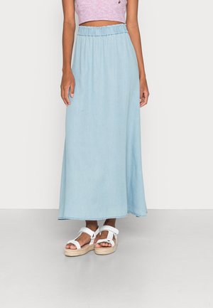 ONLPEMA VENEDIG LIFE - Gonna lunga - light blue denim
