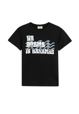 T-shirt med print - black