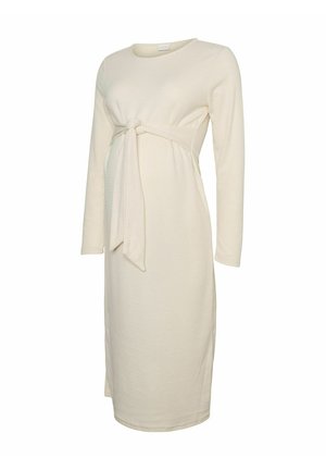 MAMALICIOUS, DRESS MLLAURIE MATERNITY DRESS - Strikkjoler - birch