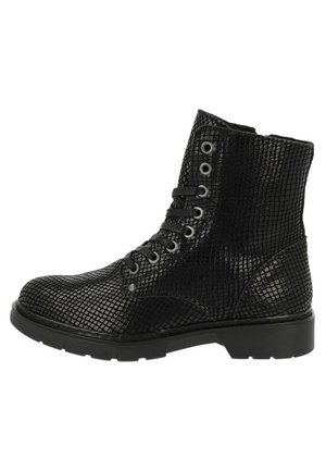 Botines con cordones - black