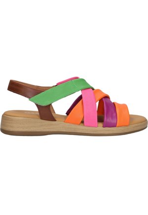 Gabor, GABOR DAMES SANDALEN MET HAK 736. - Sandalen - nappa vacchetta lds multic k
