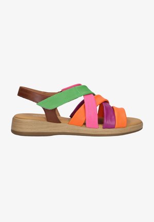 Gabor, GABOR DAMES SANDALEN MET HAK 736. - Sandalen - nappa vacchetta lds multic k