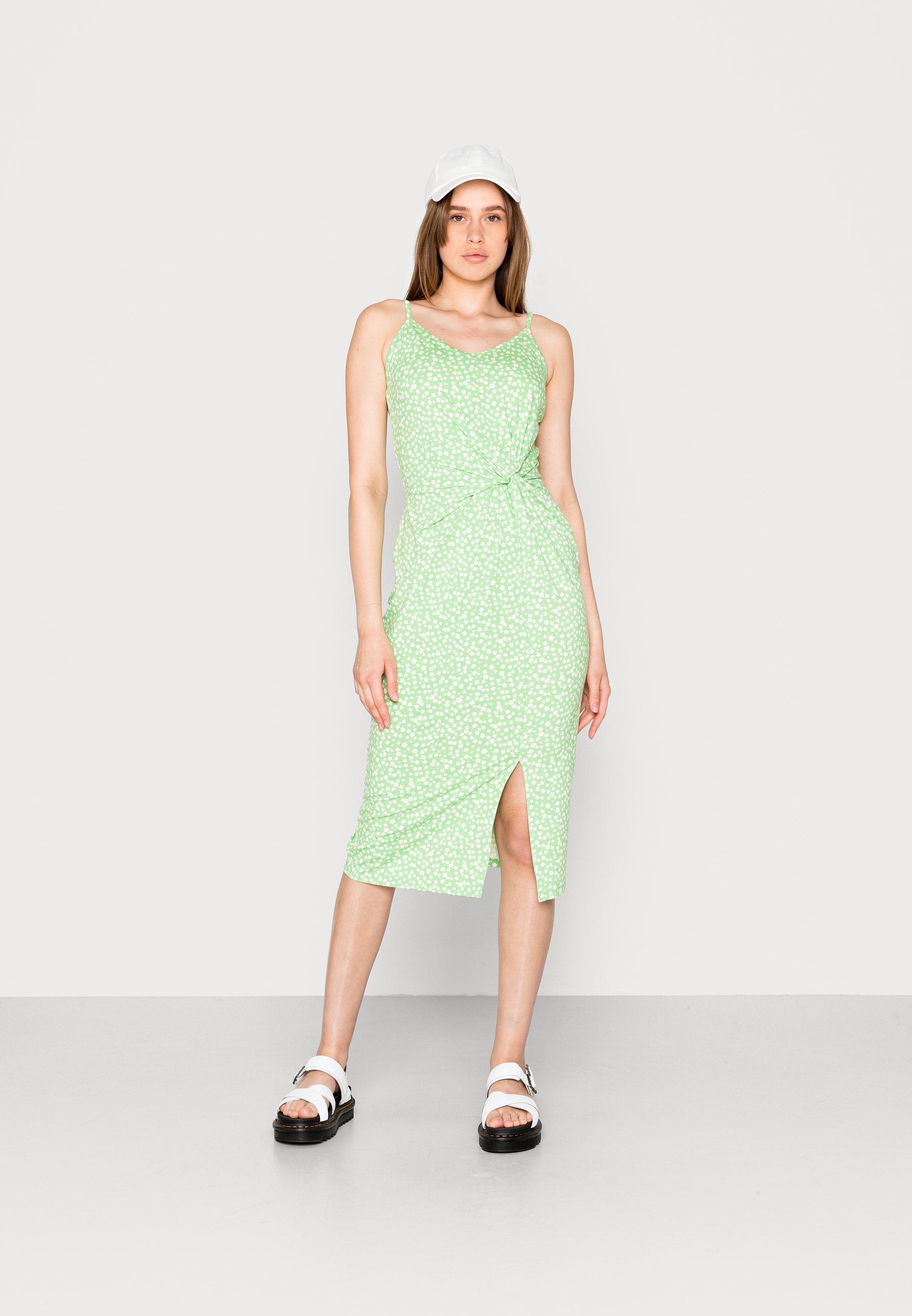 EDITED MAXINE DRESS - Jerseykleid - mini green/grün - Zalando.at