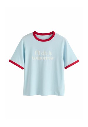 Next, REGULAR FIT - CREW NECK T-SHIRT - T-shirt print - blue graphic