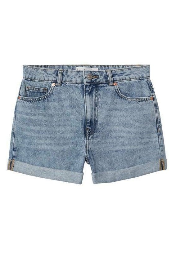 Mango MOM - Denim shorts - middenblauw 