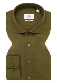 Eterna FLANELLHEMD - MODERN FIT - Zakelijk overhemd - khaki