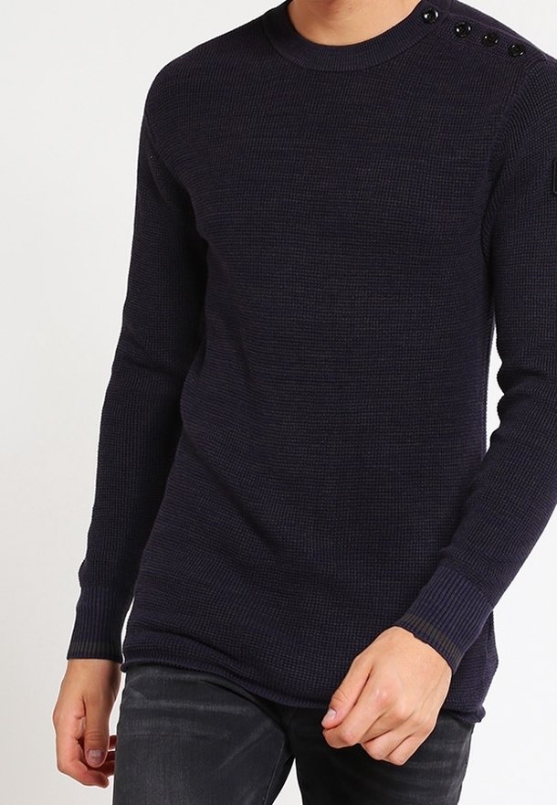 G-STAR Stickad tröja - dark blue