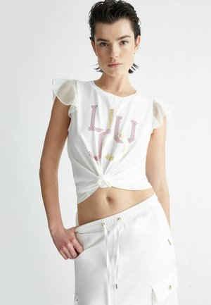 WITH LOGO - Blusa - ivory