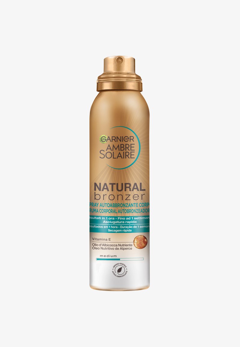 Garnier - AMBRE SOLAIRE BRONZER, SPRAY AUTOABBRONZANTE, ARRICCHITO CON VITAMINA E PURA - Autoabbronzante, Ingrandire