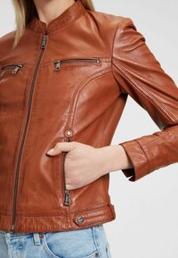 Mauritius MWJANKA - Lederjacke - cognac