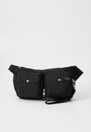 Calvin Klein Jeans PACKABLE MESSENGER SLING UNISEX - Bæltetasker - black