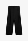 EXTRA-FINE PLEATED - Pantalon classique - black