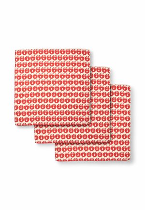 3 PACKS WITH APPLES - Muslin blanket - apple red