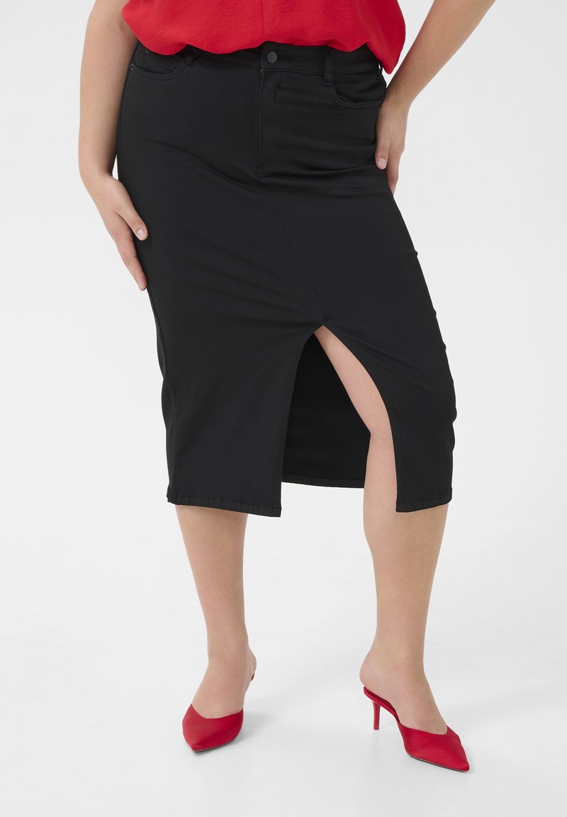 Kaffe Curve Uska suknja - black deep