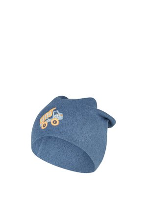 Sterntaler, BEANIE MELANGE MIT STICKEREI LKW - Beanie - blau meliert