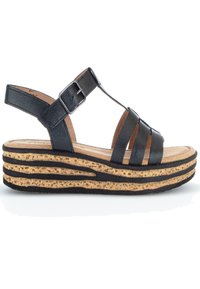 Gabor Plateausandalette - schwarz