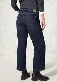 Cecil Vaqueros a campana - dark-blue denim