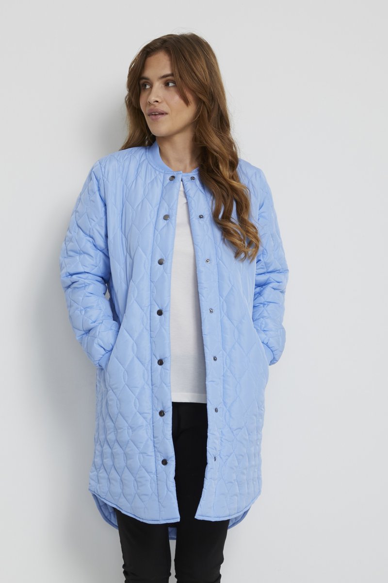 Damen Leichte Jacken | Kaffe KASHALLY Übergangsjacke Blue/blau - DU10114 Damen Leichte Jacken | Kaffe KASHALLY Übergangsjacke Blue/blau - DU10114
