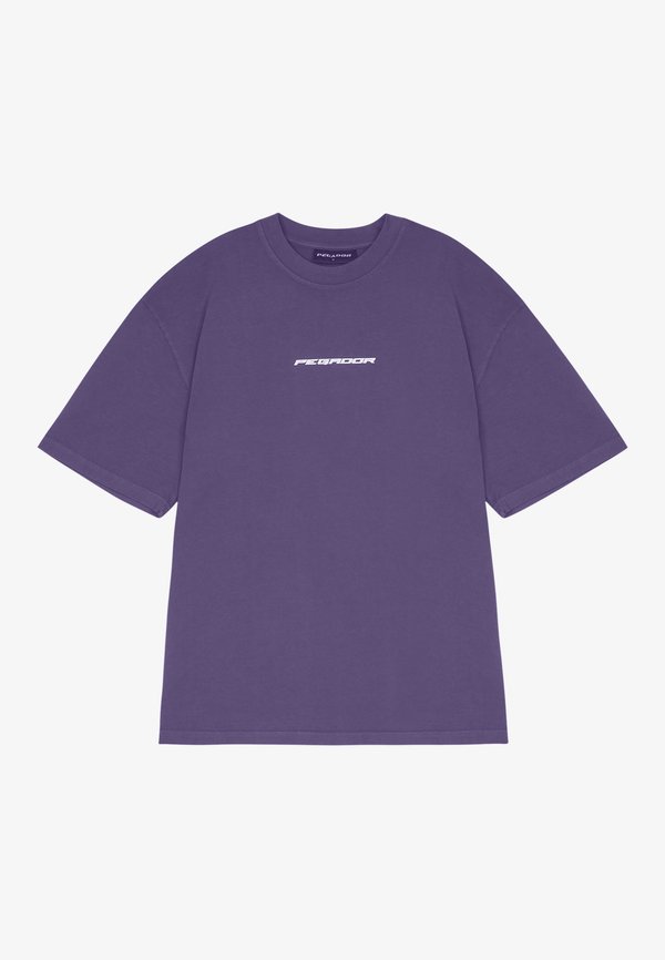 DUBOSE OVERSIZED TEE - Print T-shirt - vintage deep purple2