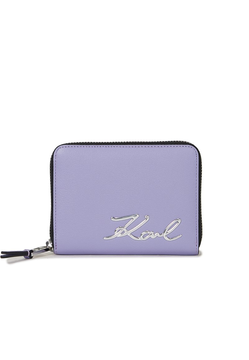 KARL LAGERFELD MEDIUM SIGNATURE ZIP - Portafoglio - iris purple