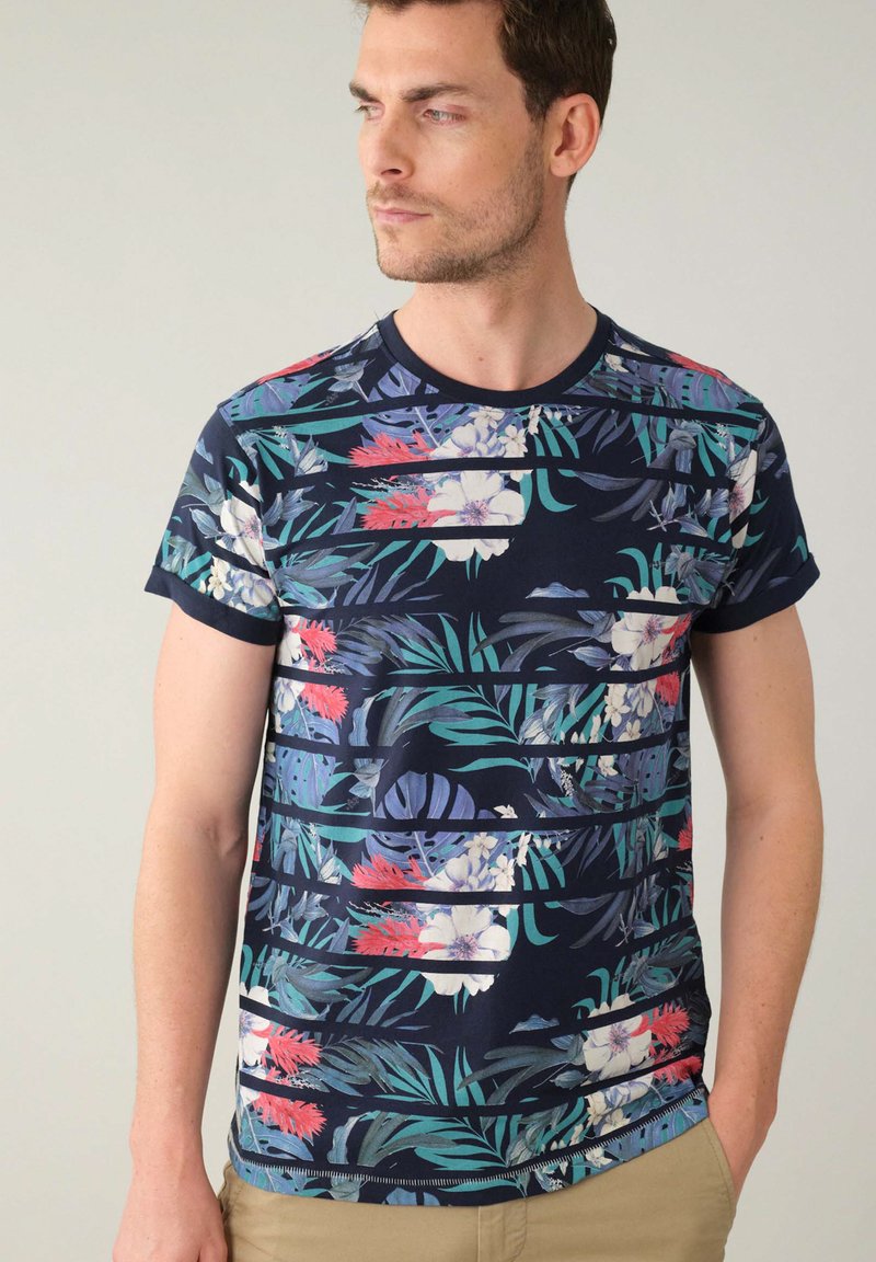 Deeluxe Original CARIBBEAN - Triko s potiskem - navy