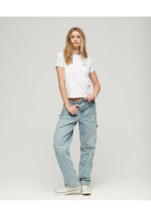 Superdry & Co LUXE GRAPHIC  - T-Shirt print - brilliant white