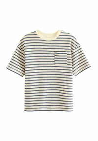Next REGULAR FIT - T-shirts print - ecru navy stripe