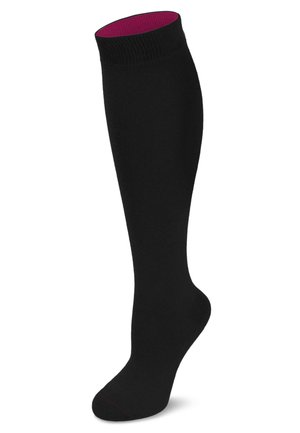 KNEE HIGH SOCKS BI-COLOR - Kniestrümpfe - schwarz/beere