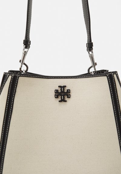 Tory Burch MCGRAW CANVAS BUCKET BAG - Sac à main - natural multi