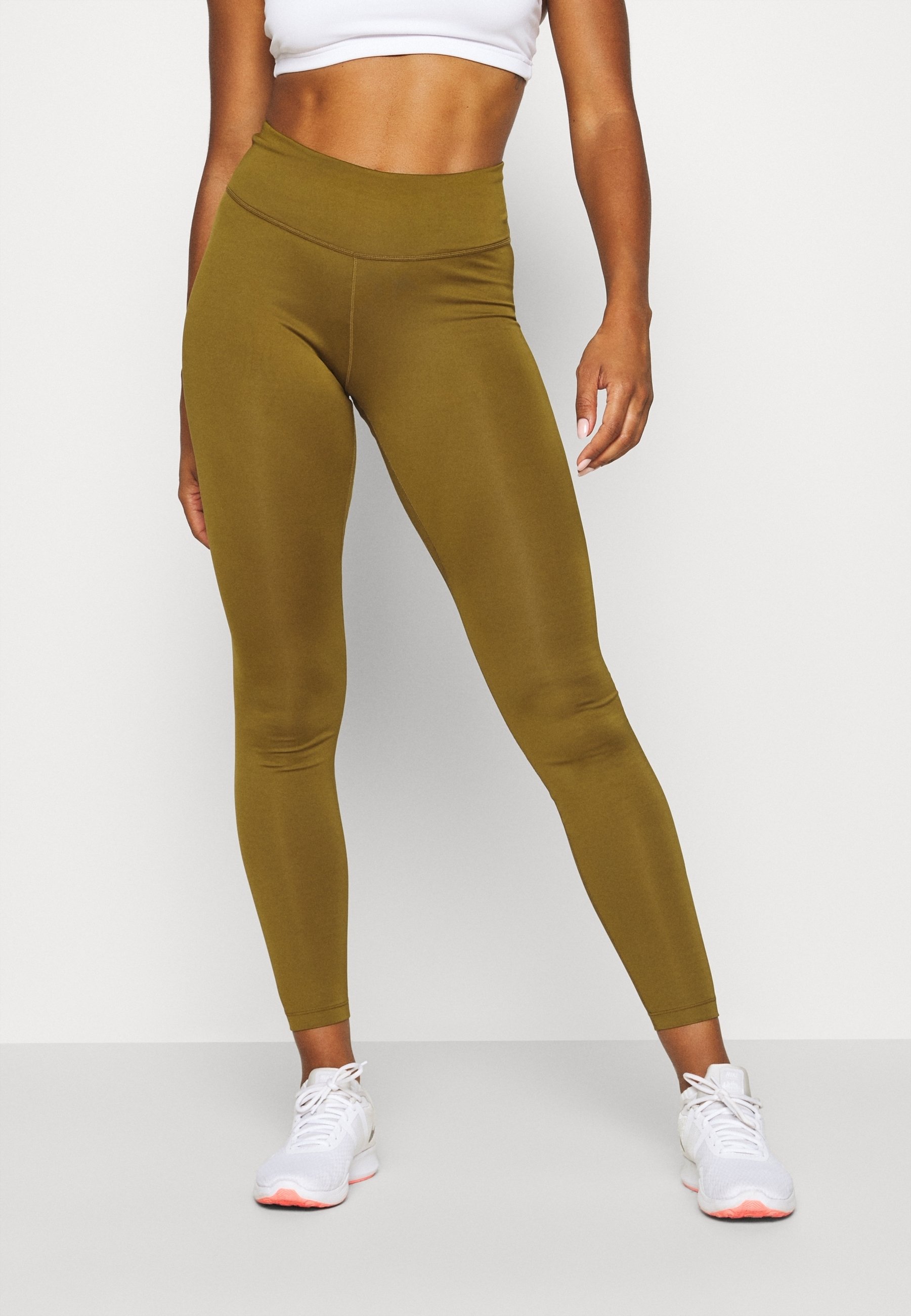 olive green nike tights