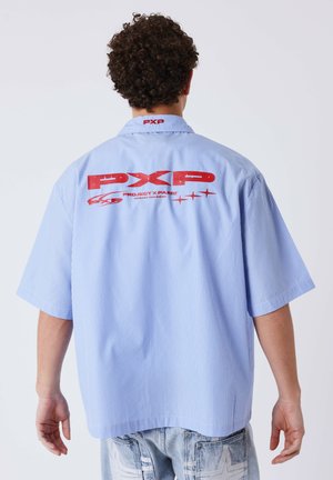 Project X Paris, CHEMISE RAYÉE À MANCHES COURTES - Overhemd - bleu cachemire