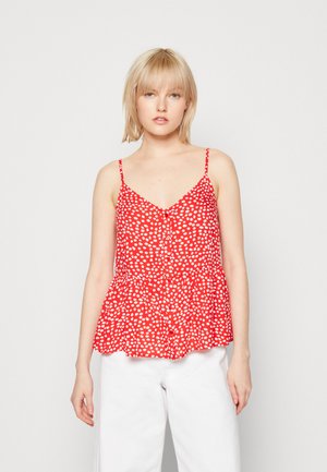 Pieces PCTALA SLIP - Débardeur - high risk red