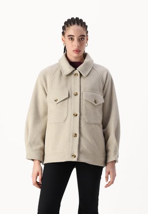 Abercrombie & Fitch MODERN SHACKET - Winter jacket - chai latte