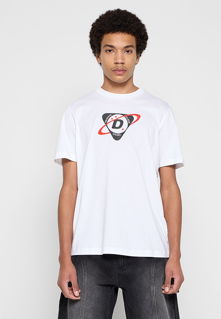 Diesel T-shirt print wit