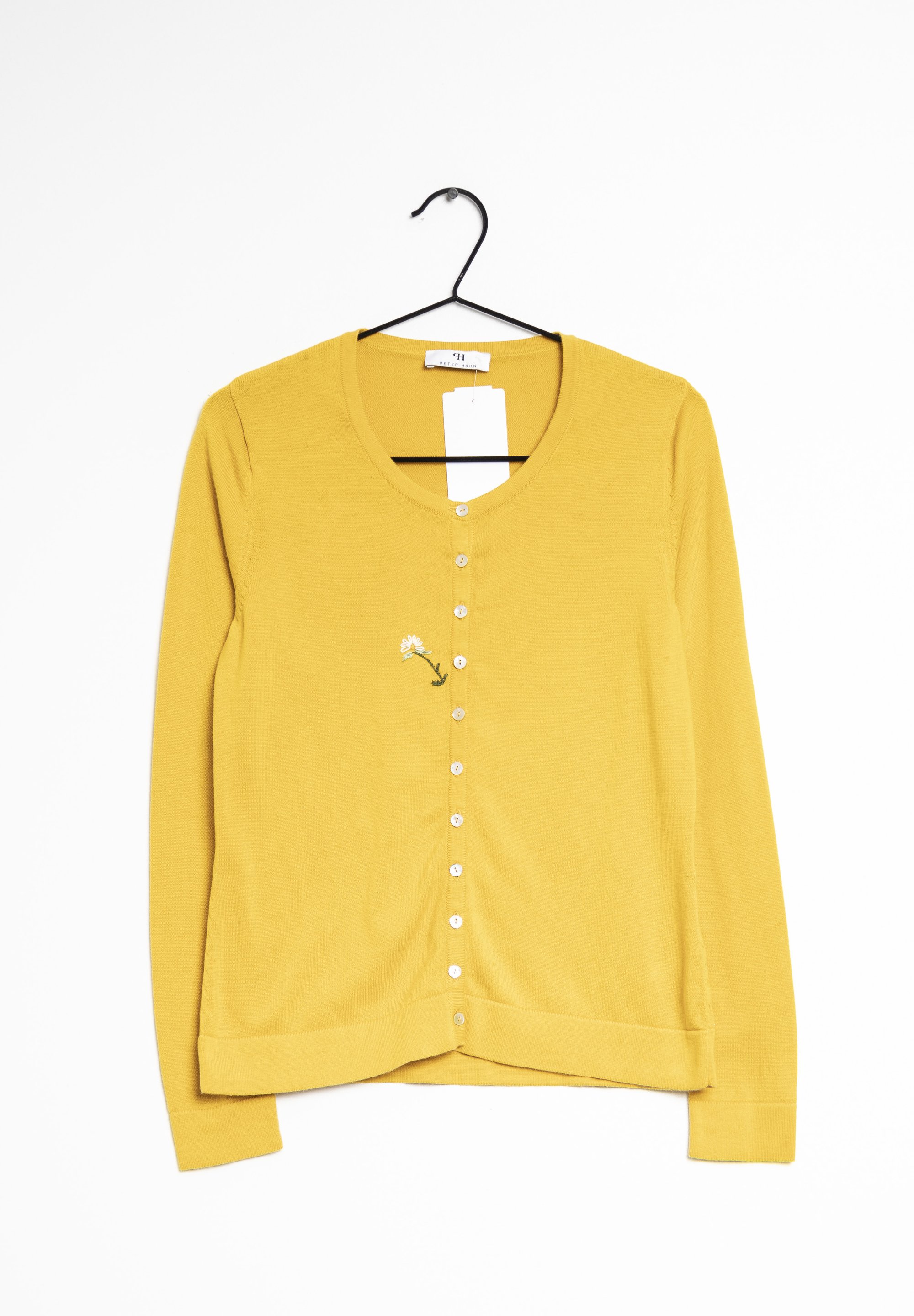 PETER HAHN Strickjacke yellow/gelb (Pre-owned) Zalando