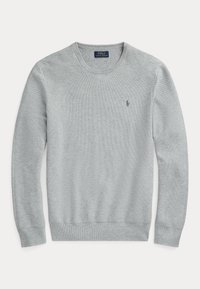 KNIT COTTON CREWNECK SWEATER - Strikkegenser - andover heather