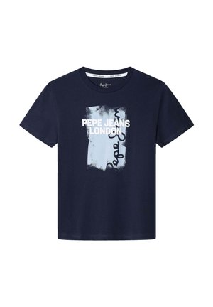 Pepe Jeans ALEX - Apdrukāts T-krekls - navy