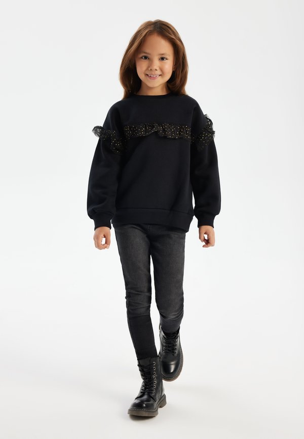 CREW NECK WITH FRILLS  - Sweatshirt