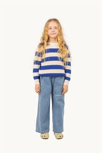 TINYCOTTONS STRIPES UNISEX - Pulover - light cream/ultramarine