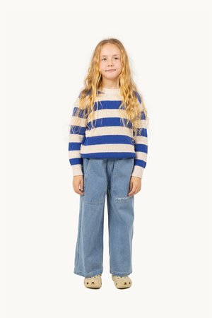TINYCOTTONS STRIPES UNISEX - Pulover - light cream/ultramarine