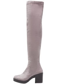 Miss Selfridge Kozačky nad kolena - grey
