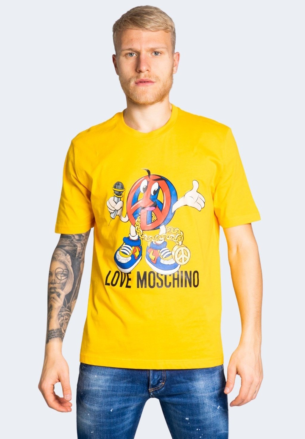 Love moschino tshirt con stampa white - Stileo.it